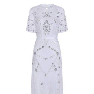 NWT Frock & Frill Gabrielle Embroidered Maxi Dress